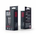 Maxlife MXCC-05 PD QC car charger 1x USB-C 1x USB 35W black