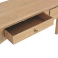 vidaXL Konzolový stolík s 2 zásuvkami 110x35x76 cm, kompozitné drevo
