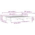 vidaXL Vysúvacia denná posteľ voskovohnedá 80x200 cm masívna borovica