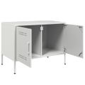vidaXL TV skrinky 2 ks biele 68x39x50,5 cm oceľ