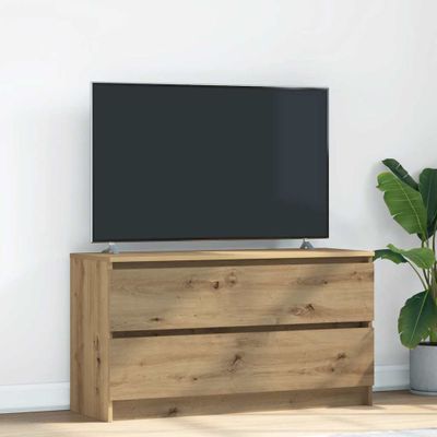 vidaXL TV skrinka Artisan Dub 100x35x54 cm Drevo