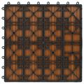 vidaXL Dlažba na terasu 11 ks Tík 30 x 30 cm WPC