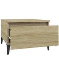 vidaXL Bočné stolíky 2 ks dub sonoma 50x46x35 spracované drevo