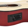 vidaXL Folková klasická gitara s výrezom s ekvalizérom a 6 strunami