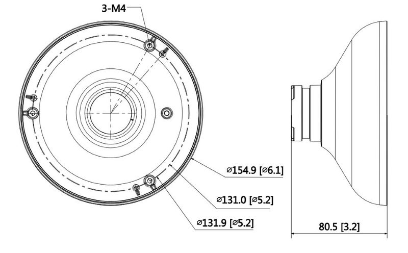 Dahua venkovný úchyt PFA105 pre kamery IPC-EB