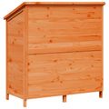 vidaXL Záhradný prístrešok so strechou Hnedá 106,5 x 56 x 113,5 cm