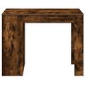 vidaXL Stolík so zásuvkou a policou tmavý dub 102x62x77,5 cm