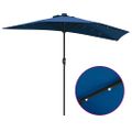 vidaXL Záhradný slnečník 294 x 150 x 224 cm Polyester a oceľ Azurblue