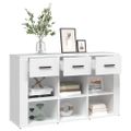 vidaXL Komoda biela 100x30x59,5 cm spracované drevo