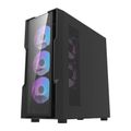Sklenená počítačová skriňa Darkflash DK431 + 4 ventilátory (čierna)