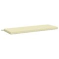 vidaXL Vankúš na lavičku SOEST 100% polyester Krémová 100 x 40 x 5 cm