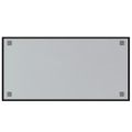 vidaXL Nástenná magnetická tabuľa čierna 100x50 cm tvrdené sklo