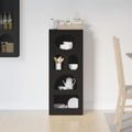 vidaXL Servírovacia skriňa ELST Čierna 40 x 35 x 100,5 cm