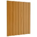 vidaXL Strešný panel 12 ks Prírodná 60 x 45 cm Pozinkovaná oceľ