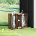 vidaXL Golfová skriňa Jednofarebný Dymová dub 102 x 45 x 85,5 cm