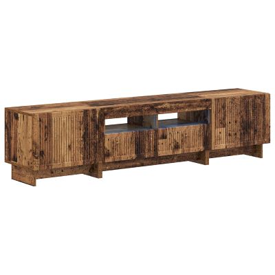 vidaXL 5-dielny LED TV kabinet Staré drevo Kompozitné drevo