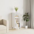 vidaXL Komoda lesklá biela 34,5x32,5x90 cm kompozitné drevo