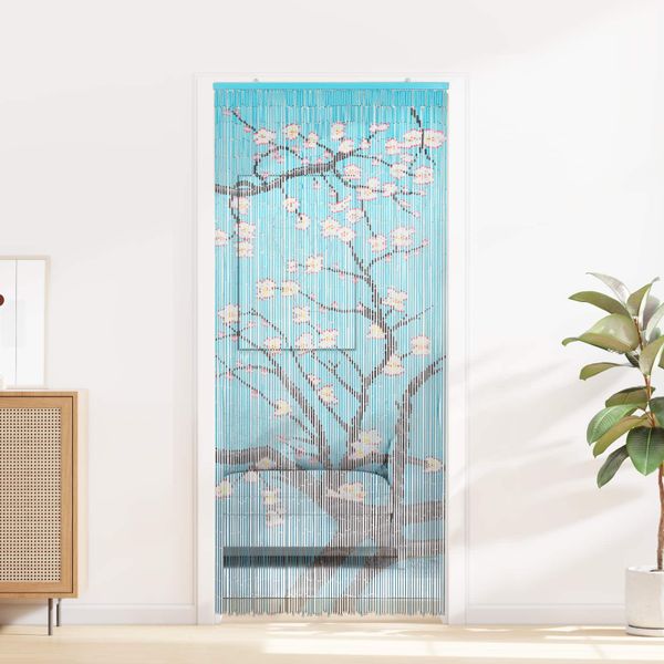 vidaXL Dverová záclona proti hmyzu rôzne farby 200 x 90 cm Bambus