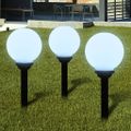 vidaXL Vonkajšie LED lampy k chodníku so špicatým hrotom 6 ks 20 cm