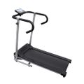 vidaXL Elektrický bežecký pás 100 x 35 cm čierny a strieborný