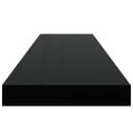 vidaXL Plávajúca nástenná polica, čierna 90x23,5x3,8 cm, MDF