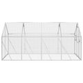 vidaXL Voliéra strieborná 1,79x4x1,85 m hliník