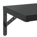 vidaXL Nástenné police 2 ks 75x30 cm, čierne, nehrdzavejúca oceľ