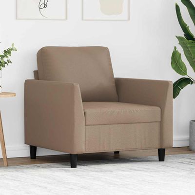 vidaXL Pohovka kapučínová 60 cm umelá koža