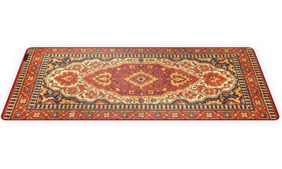 Krux podložka na stůl Space Carpet XXL / 40x97cm / voděodolná / design koberce Podložka pod myš, 400 × 970 mm, mikrovlákno, control povrch, vodeodolná, protiskluzová, perský vzor