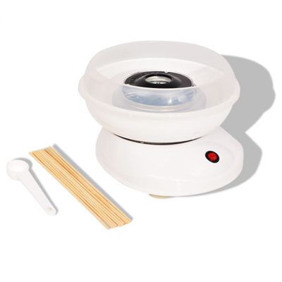 vidaXL Výrobník cukrovej vaty, 480 W, biely