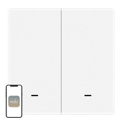 MOES ZT-B-EU2 ZigBee 2-tlačidlový spínač pre scény