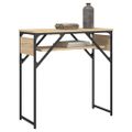 vidaXL Konzolový stolík s policou dub sonoma 75x30x75cm kompoz. drevo