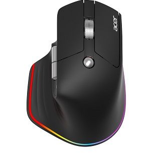 Acer Smart Fit/Vertikální/Optická/Pro praváky/8 000 DPI/USB+BT/Černá