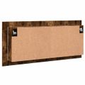 vidaXL LED kúpeľňová zrkadlová skrinka dymový dub 100x12x45 cm