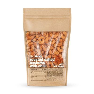 Pražené solené kešu oriešky s chilli - GymBeam
