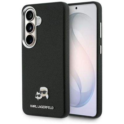 Puzdro Karl Lagerfeld Saffiano KC Metal Logo MagSafe pre Samsung Galaxy S26 čierna