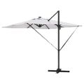 vidaXL Roma Parasol Béžová 286 x 284 x 270 cm Hliník a polyester