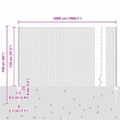 vidaXL Hexagonálny plot s stĺpom 50 x 1,2 m Pozinkovaná oceľ Sieťovina