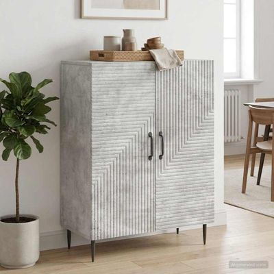 vidaXL Servírovacia skriňa Betónovo sivá 66 x 34,5 x 89,5 cm