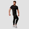 Bežecké legíny Pulse Black - GymBeam, veľkosť L, veľkosť oblečenia L