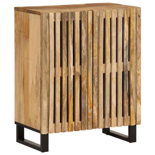 vidaXL Komoda 60x34x75 cm, surový mangový masív