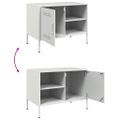 vidaXL TV skrinka biela 68x39x50,5 cm oceľ