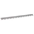 vidaXL Obrubník trávnika 50 ks 102 x 4 x 4 cm Oceľ Strieborná
