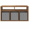 vidaXL Nízka skriňa so zásuvkou Staré drevo 72 x 22,5 x 38 cm