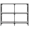 vidaXL Konzolový stolík sivý sonoma 100x28x80,5 cm kompozitné drevo