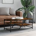 vidaXL Konferenčný stolík dymový dub 100x49x40 cm kompozitné drevo