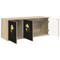 vidaXL Nástenný TV kabinet BREMEN 102 x 33 x 40 cm Dub sonoma
