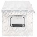 vidaXL Úložný box strieborný 70x31x27 cm hliník