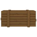 vidaXL Úložný box medovo-hnedý 91x40,5x42 cm masívna borovica