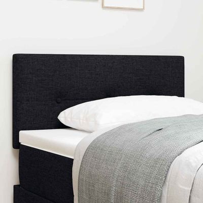 vidaXL LED hlavová doska s LED pásikmi Čierny 80 cm látka